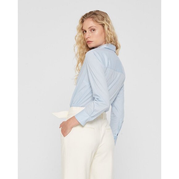 NWT CLUB MONACO Signature Fitted Shirt Button Up Long Sleeve 10 Collared Solid L - Picture 3 of 4